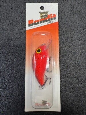 Crankbait Bandit 100 - Small Red Pack Con Triple Grip - Splatter Brown Back - Amo 10/0