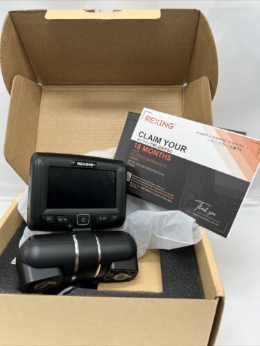 S1 Rexing Dashcam 3-Channel Front Rear 1080+1080+1080 Video Resolution Night - Picture 2 of 3