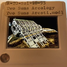 Paolo Soleri: Two Suns Arcology. Arizona  Arcosanti Architecture 35mm Slide 95