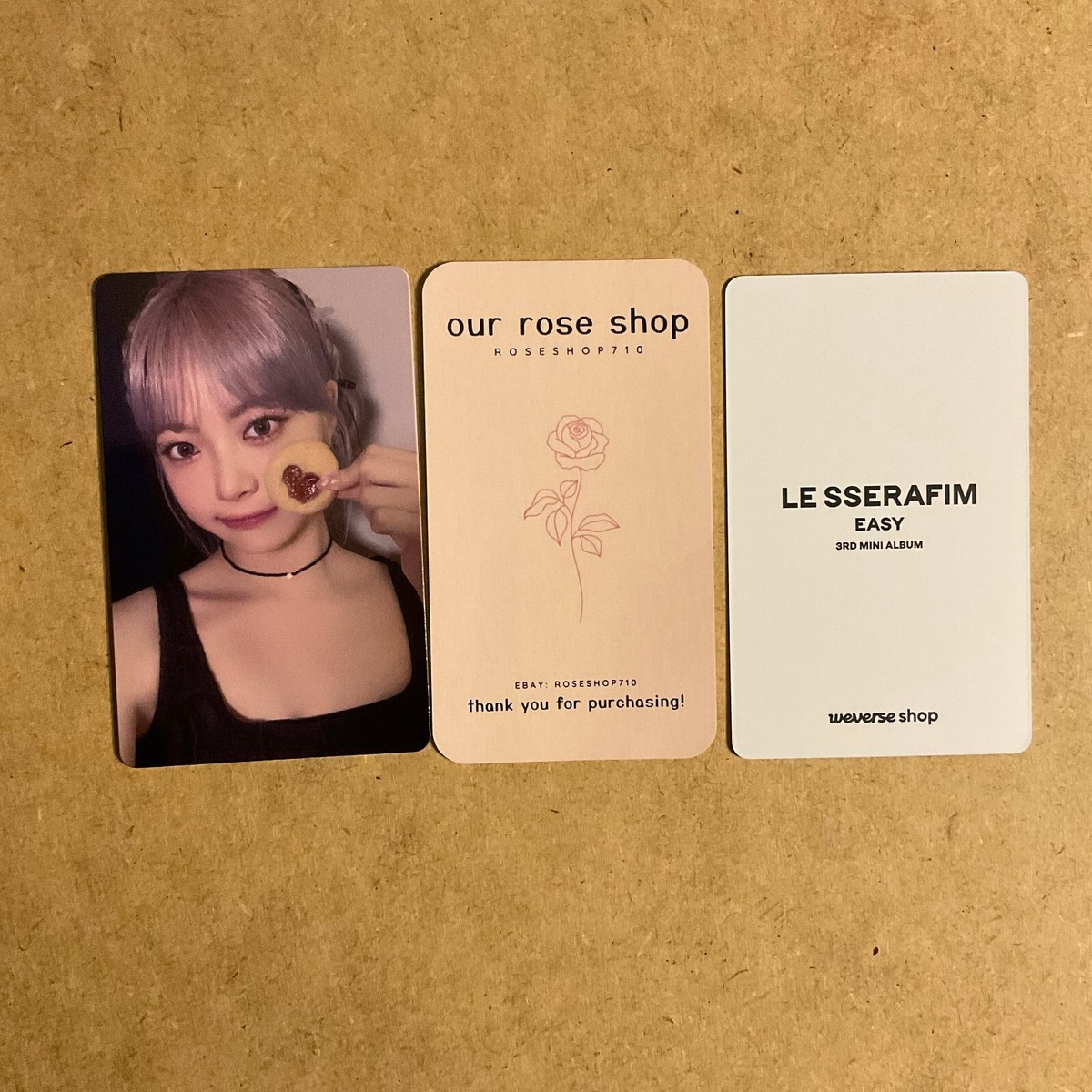 LE SSERAFIM Easy Official Weverse Shop Fansign Event Lucky Draw LD