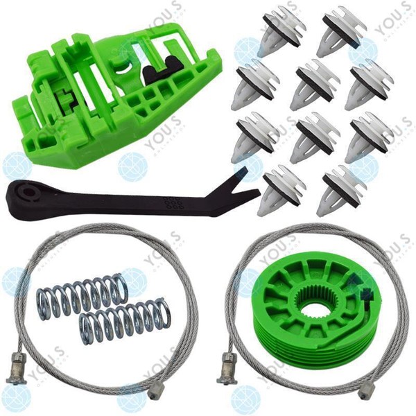 FüR BMW 3Er E90/E91 Fensterheber Reparatursatz + Clips Hinten Links 51357140589-image