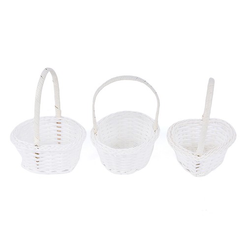 1Pcs Hand-woven Mini Plastic Weaving Storage Fabric Basket Rattan Tea Picnic.sf - Picture 5 of 13