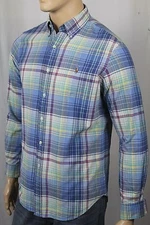 Ralph Lauren Blue Plaid Classic Oxford Dress Shirt Multi Colored Pony NWT