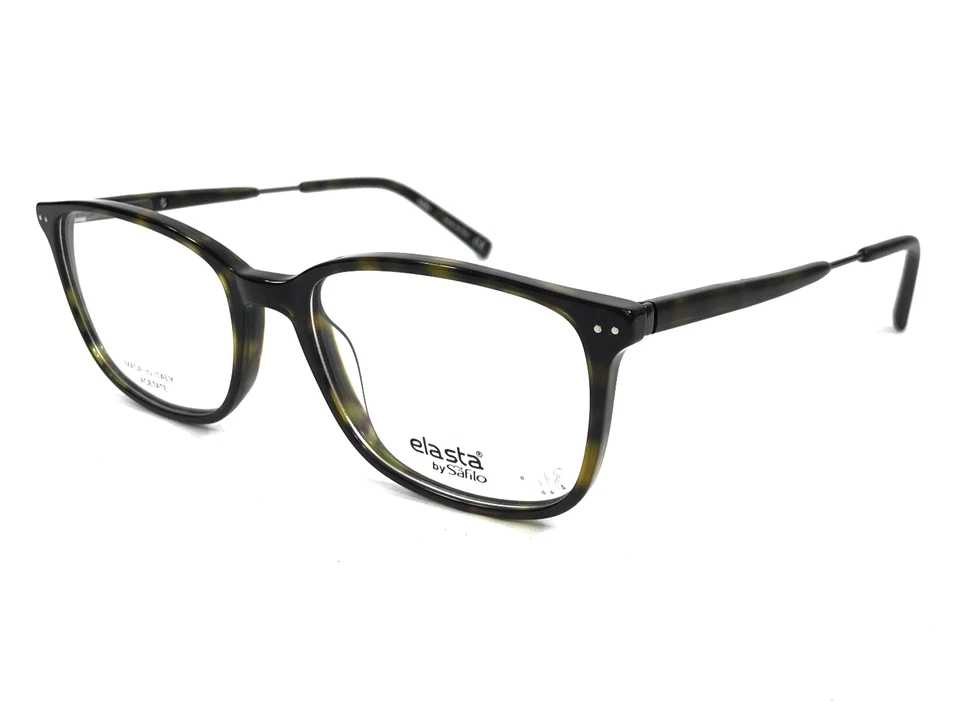 Elasta by Safilo Eyeglasses Frames E1642 086 Dark Tortoise Rectangle 53-18-145 - Imagem 4 de 4