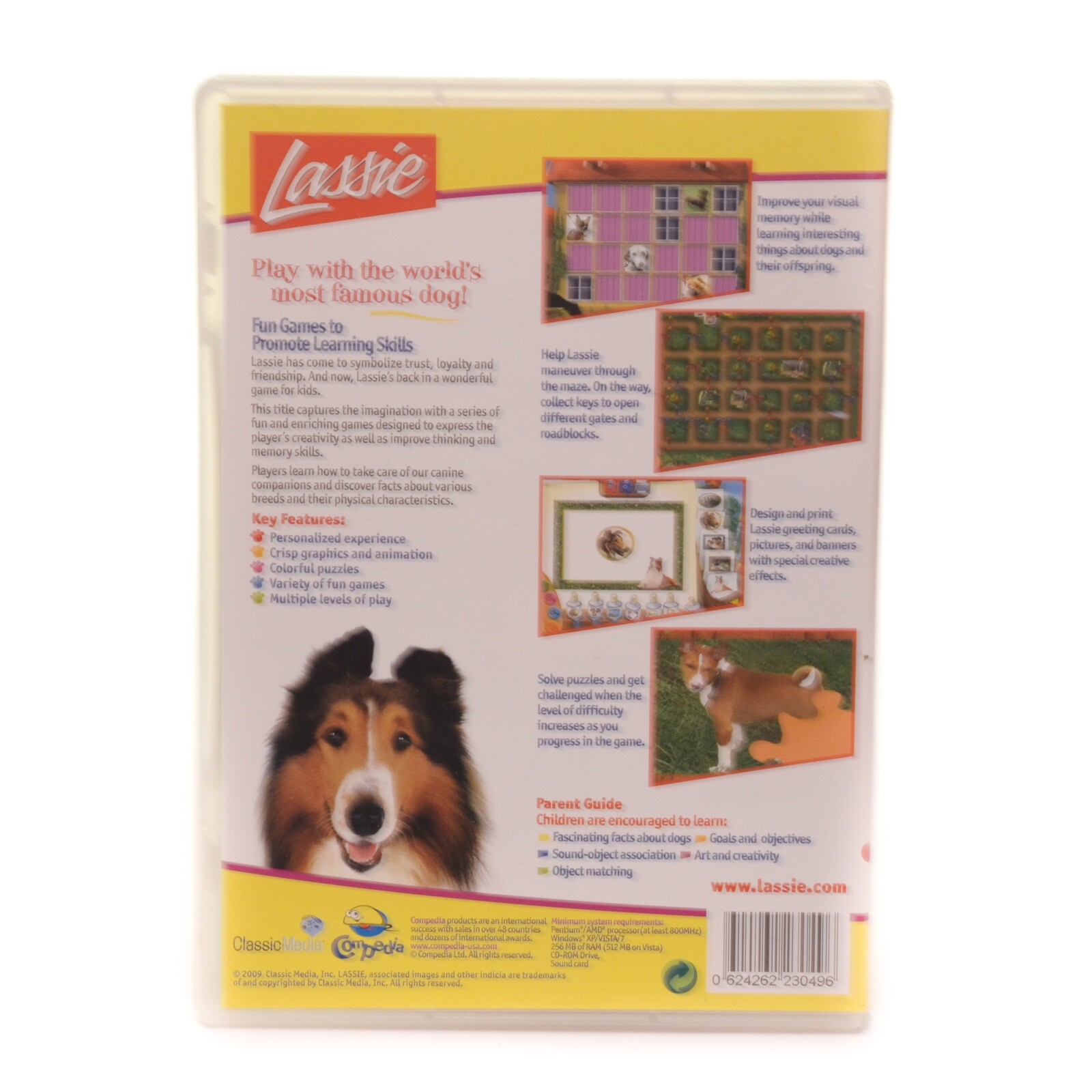 PC CD ROM Lassie Game To Promote Thinking Skills Ages 4 to 9 2009 | eBay