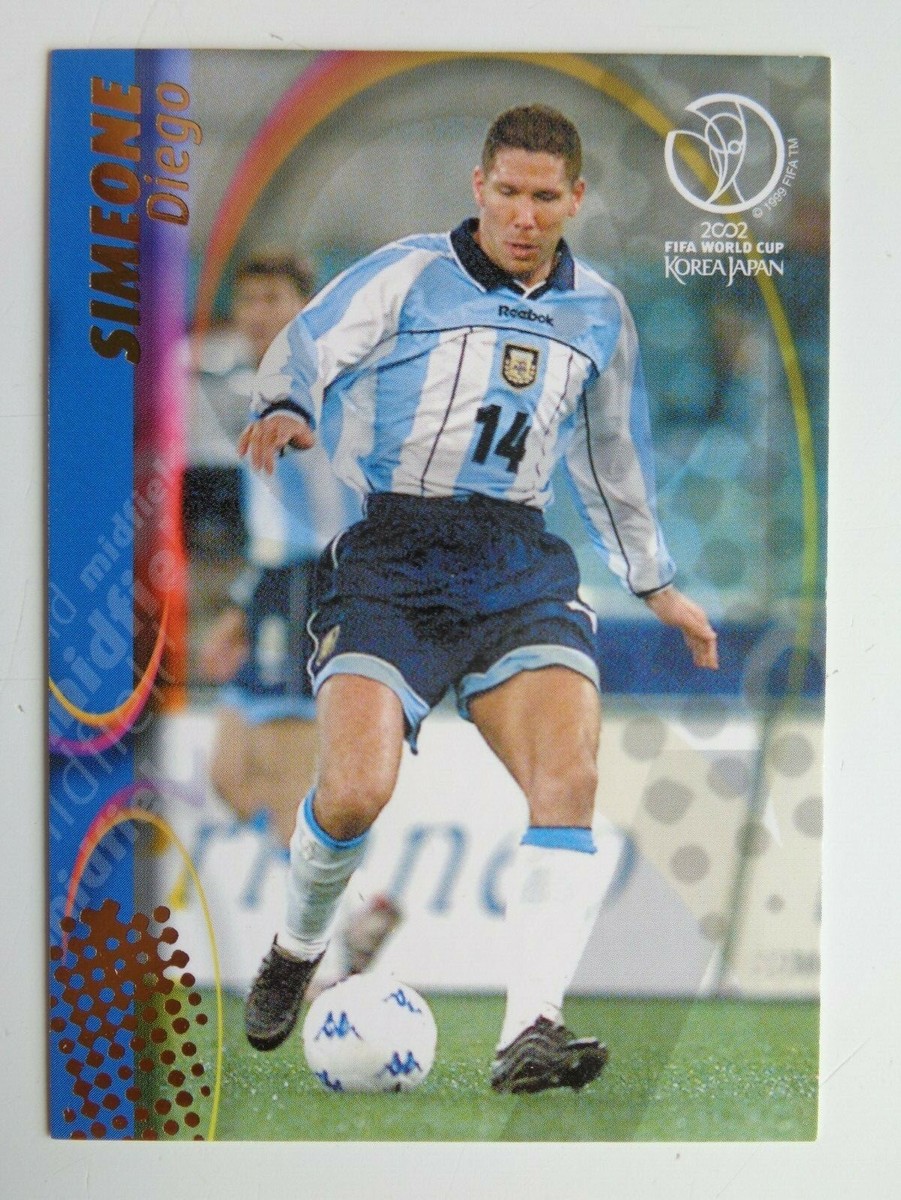 DIEGO SIMEONE 2002 Panini World Cup Card # 24 - Very Tough DIEGO SIMEONE 2002 Panini World Cup Card # 24 - Very Tough