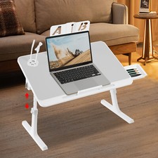 Foldable Bed Laptop Table with Adjustable Height  Angle   44.09 lbs Capacity