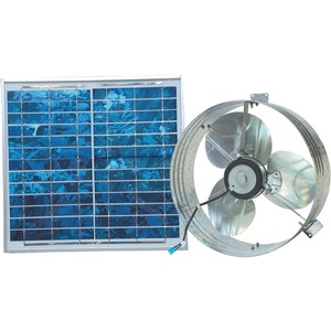 Solar Powered Vent Fan Panel Gable Mounted Ventilator 472425432610