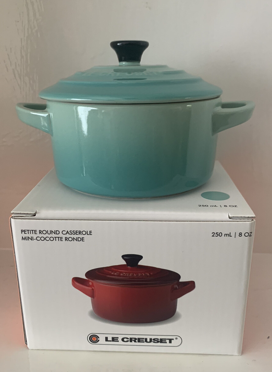 Le Creuset Mini Petite Round Casserole Cocotte Coolmint (NEW)