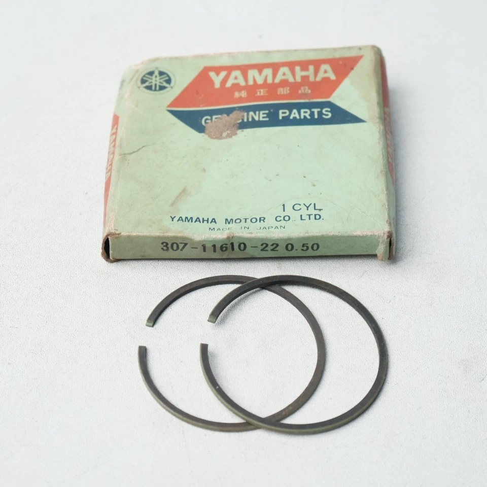 Juego de anillos de pistón OEM Yamaha 125 AS1 AS2 AS3 1969-1972 de gran tamaño 0,50 / 43,50 mm 2x Foto 4 de 4