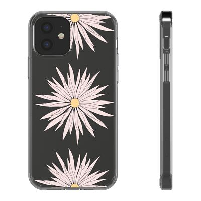 Cute Pink Flower Tough Clear Cases