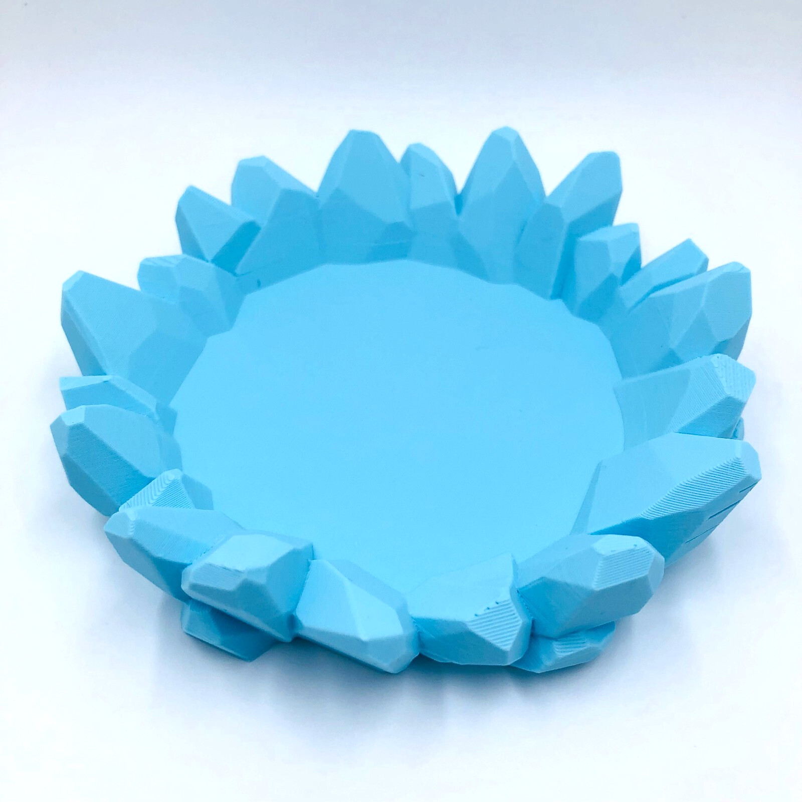 3D Printed Ice Shard Dragon Egg 5 1/2" Customizable Colors Storage US Made