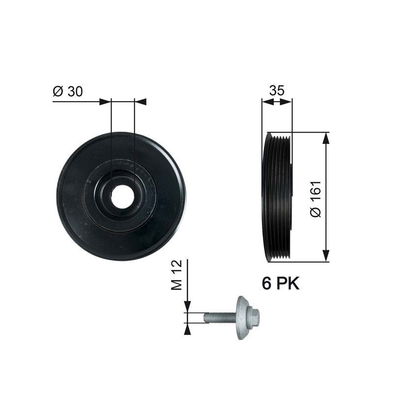 Fits GATES TVD1025A TVD1025A TORSO VIBRATES. DAMPER ⭐UK Stock⭐ - Image 12