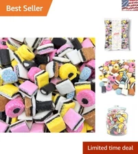 150-Piece 2 lb Gustaf's English Licorice Allsorts - Perfect for Any Occasion