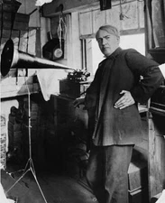 American inventor businessman Thomas Edison an Edison Standard Pho- Old Photo