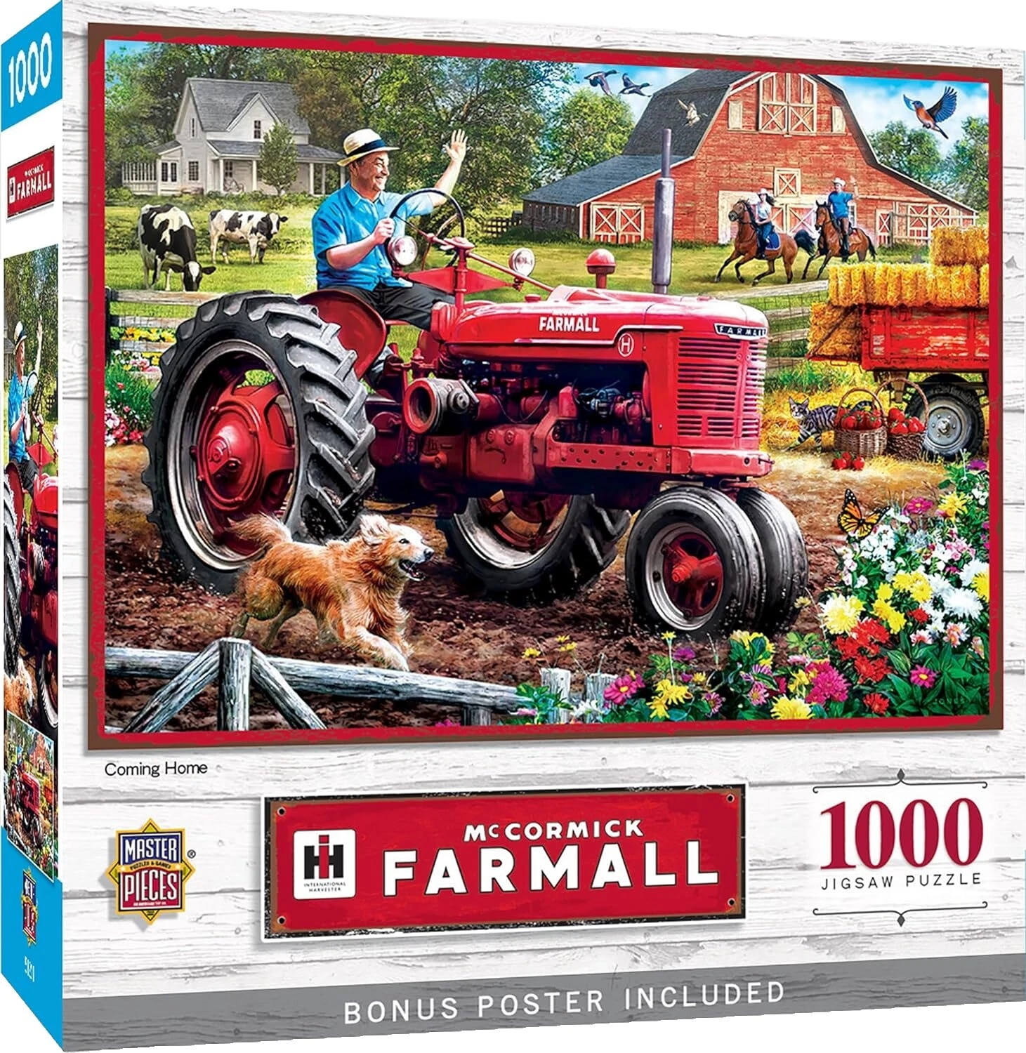 White Plastic 1000 - 1999 Pieces Puzzles