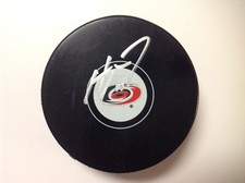 Haydn Fleury Signed Autographed Carolina Hurricanes Hockey Puck b