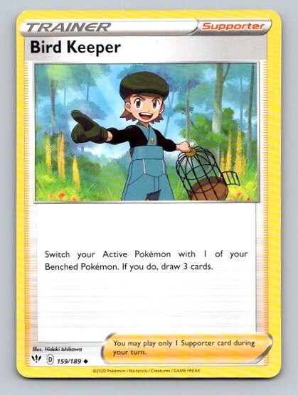 2020 Pokemon Card Darkness Ablaze Bird Keeper 159/189