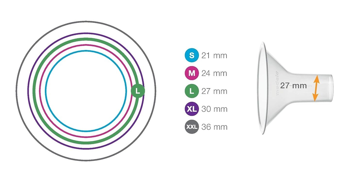 Medela PersonalFit Breast Shields, Large 27mm Pack of 2 Breast Pump