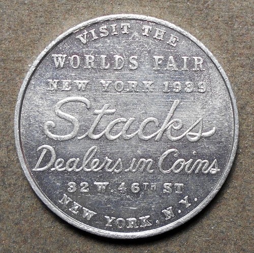 NYWF 1939: New York N.Y., Stacks, Dealers In Coins, 32 W. 46th St., Visit The W