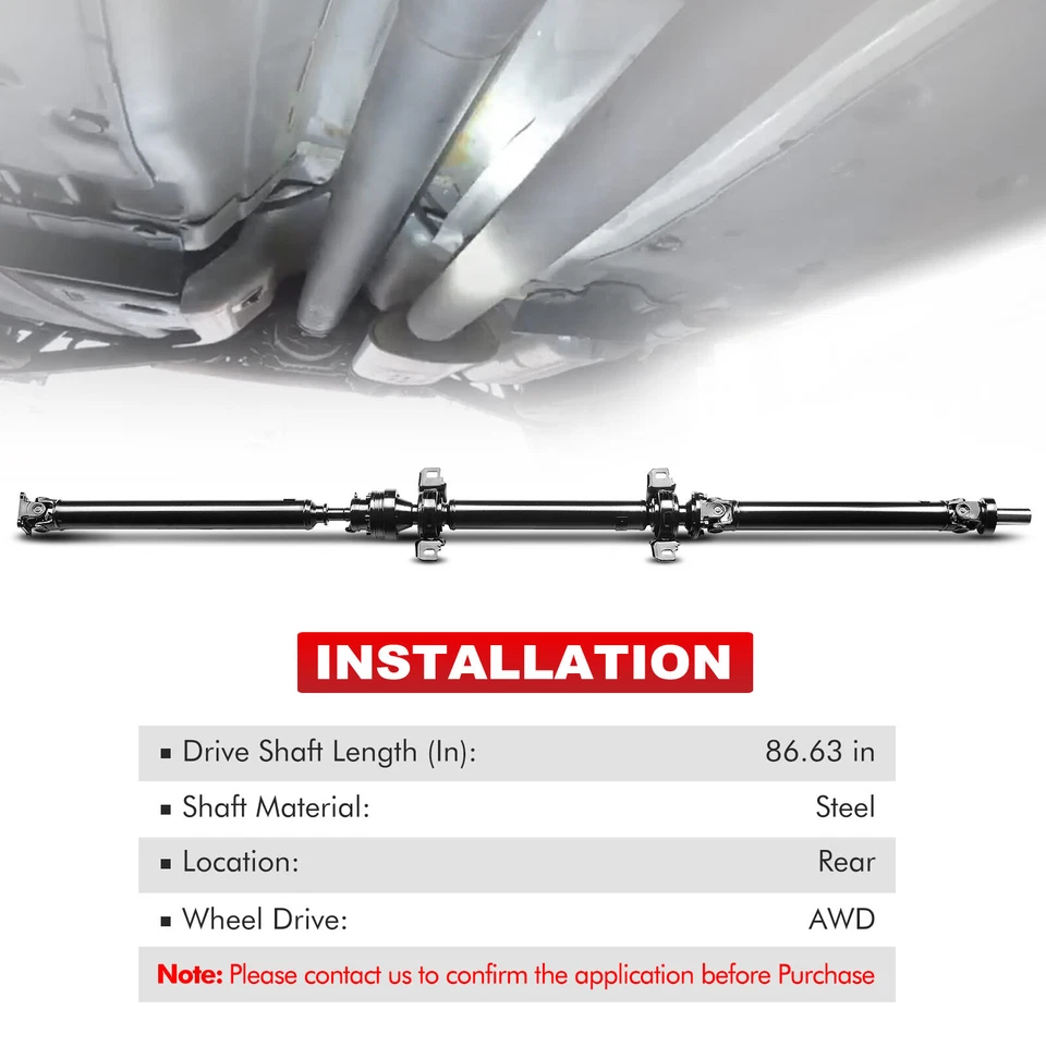 Conjunto de eje de transmisión trasero para Lexus RX350 2010-2015 AWD (tracción en todas las ruedas) Foto 2 de 4