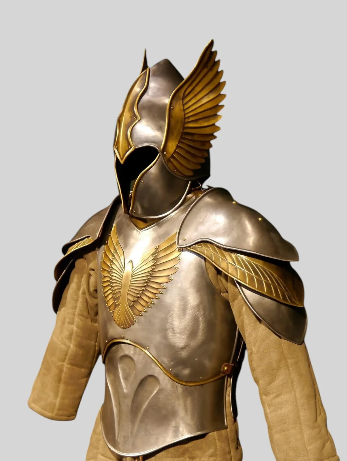 Medieval Knight Elven Cuirass With Helmet- Elven Full Body Armor- Larp Costume