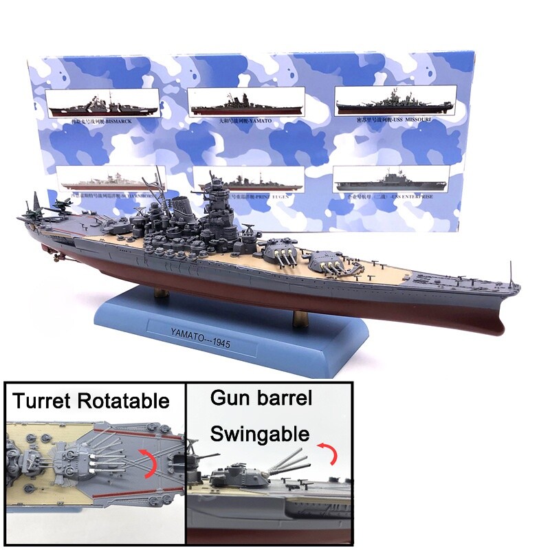 1:1000 Alloy Diecast Military Model Japan Yamato Battleship