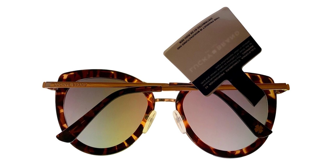Lucky Brand Tortoise Womens Sunglass Cateye Plastic, Brown  display picture 2