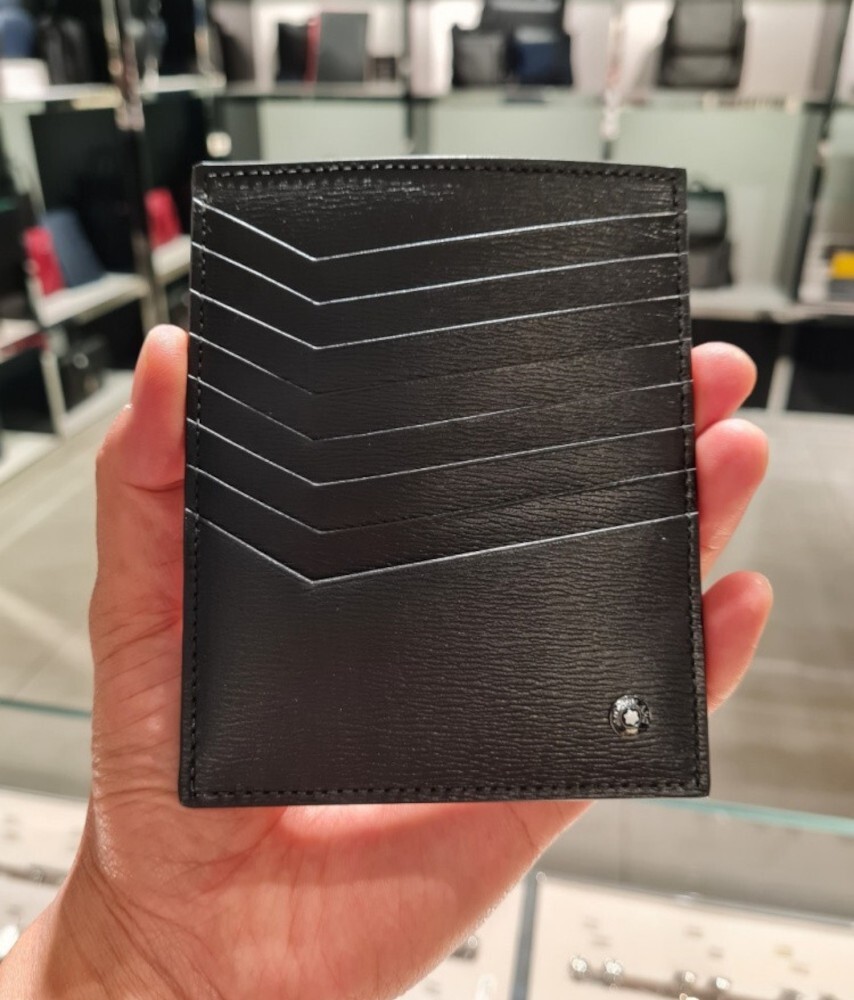Montblanc 4810 Westside Leather Long Mens Pocket Card Holder Montblanc 4810 Westside Leather Long Mens Pocket Card Holder