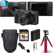Sony ZV-1 Digital Camera Black Spider Tripod Case 1 Yr Warranty
