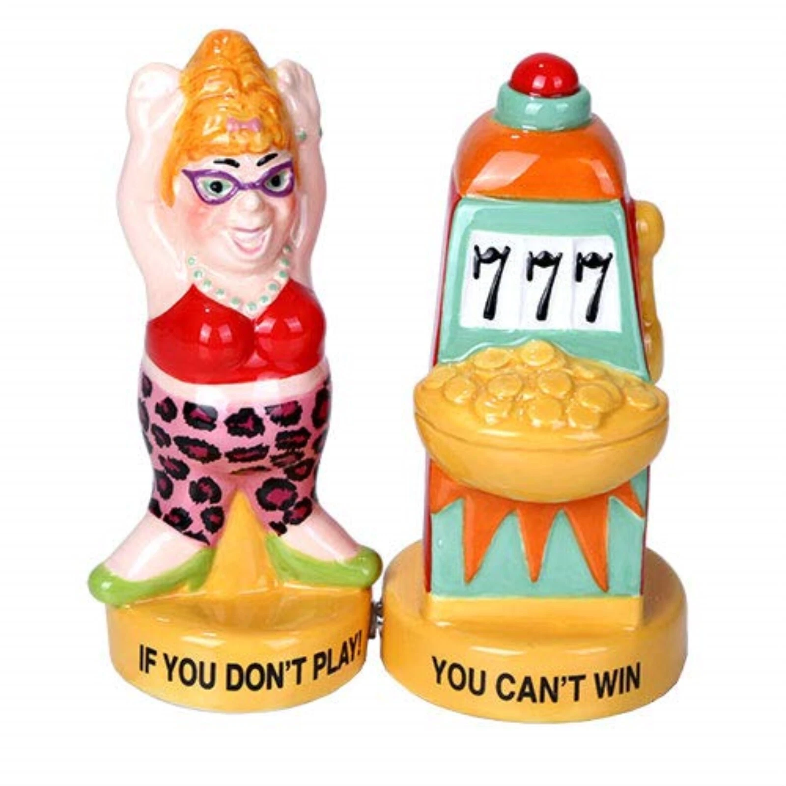 Slot Winner Ceramic Salt and Pepper Shaker Set