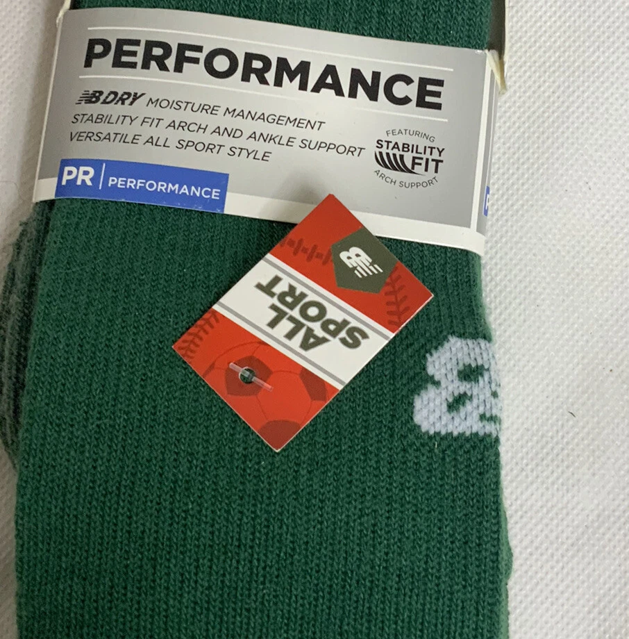 Calcetines verdes New Balance All Sport Performance talla L M (9-12,5) W (10-12) NUEVO Foto 2 de 4
