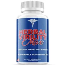 Herbal Virility Max Men Pills, Herbal Virility Max Male Support 60Caps Pack of 3