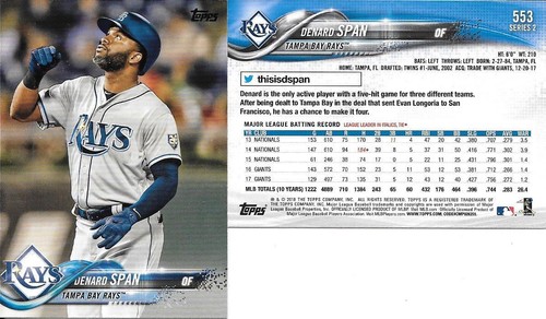 2018 Topps Baseball Series 2 ..You Pick..526-700..From List - Picture 29 of 175