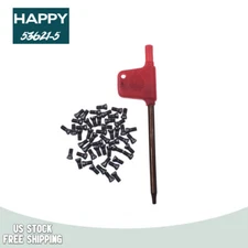 50pcs M2.5 x 6mm Insert Torx Screw for Carbide Inserts Lathe Tool & Screwdriver