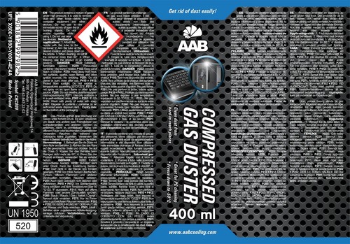 4 x AABCOOLING DRUCKLUFTSPRAY 400 ML AIR DUSTER REINIGUNG DRUCKLUFTREINIGER - Bild 10 von 10