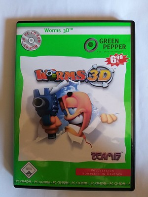 Worms 3D PC  in Original Hülle Green Pepper