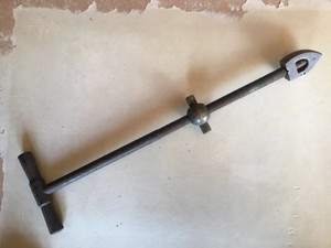 antique metal shoe stretcher