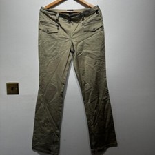 Versace Vintage Slim Flare Dress Pants in Green, Size 30