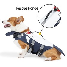Durable Pet w/ Pull Handle Puppy Lifesaver Dog Life Jacket Swimming Safety Vest