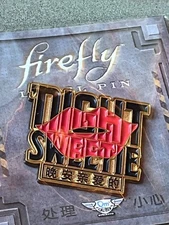 Large Firefly NIGHT SWEETIE w Red Lips Hat Lapel Pin or Tie Tac – 1 and 5/8th’s 