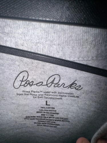 Rosa Parks Herren Grafik T-Shirt, Grau, Gr. L, Neu ohne Etikett - Bild 2 von 3