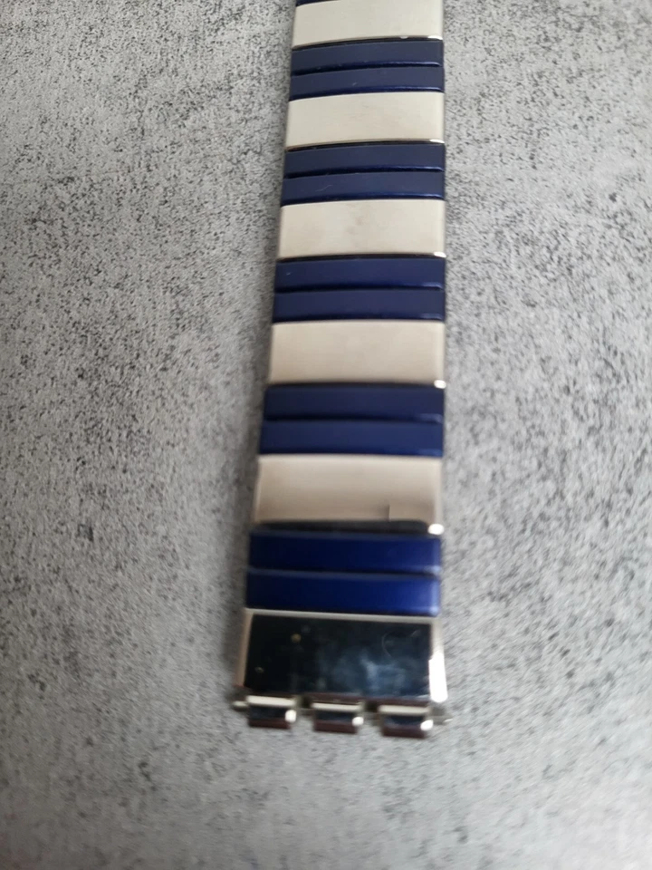 BRACELET DE MONTRE SWATCH METAL ELASTIQU 17entre corne 14cm a 25cm DE LONG ref21 - Photo 4/4