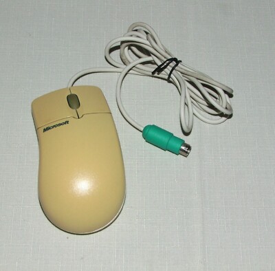 Vintage/1996 Microsoft ''''Nieren'''' IntelliMouse Maus für PC oder PS/2. PS/2 Beschlag