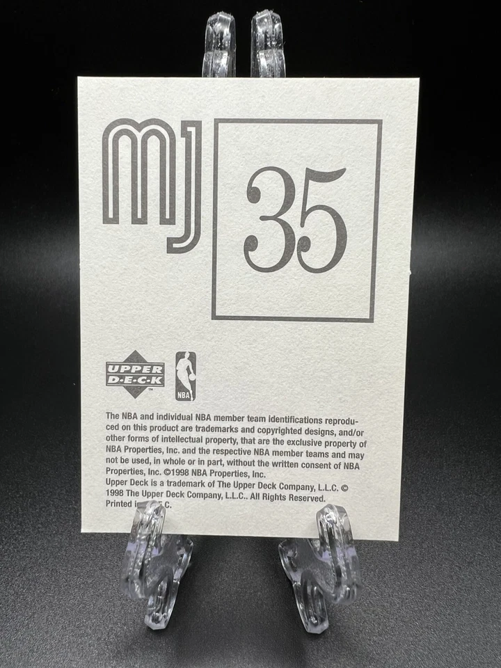 1998 Upper Deck MJ Sticker #35 Michael Jordan  - Image 2 of 2