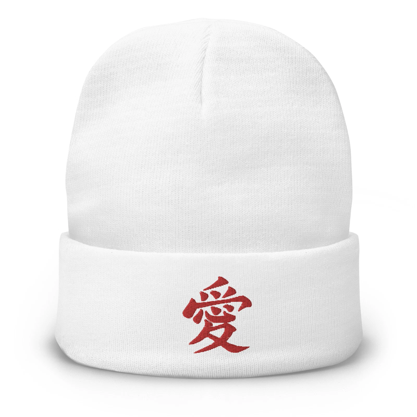Japanese Kanji Anime Embroidered Beanie Naruto Gaara