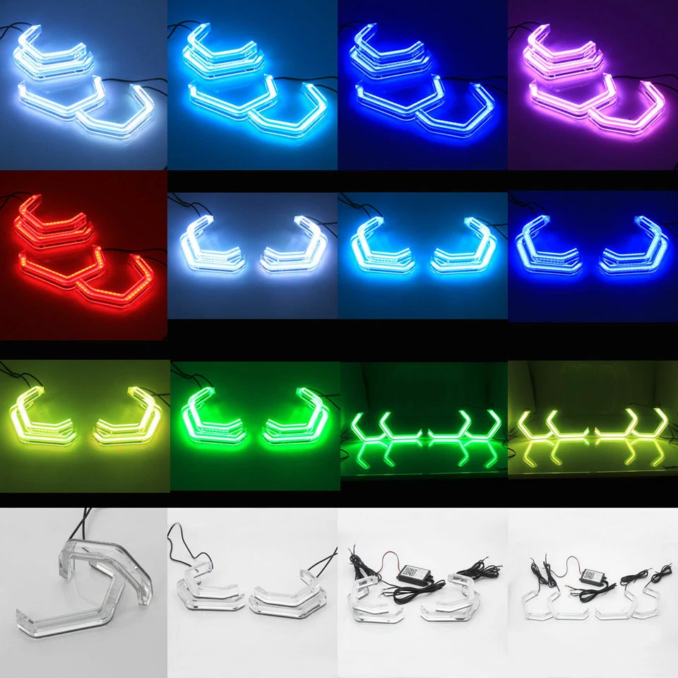 Control Crystal Angel Eyes RGB BT APP para BMW F30 F32 (335i) F82 F80 (M3 M4) E90 Foto 2 de 4