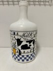 Vtg Milk Glass Milk Bottle Jug Country Cows by Alan Wood Lillian Vernon 1983 — photo 5