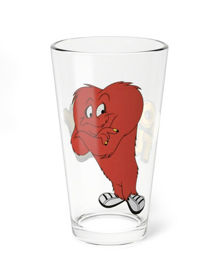 Gossamer Pint Glass, 16oz - Looney Tunes Cartoon - Bugs Bunny - Cute WB Monster