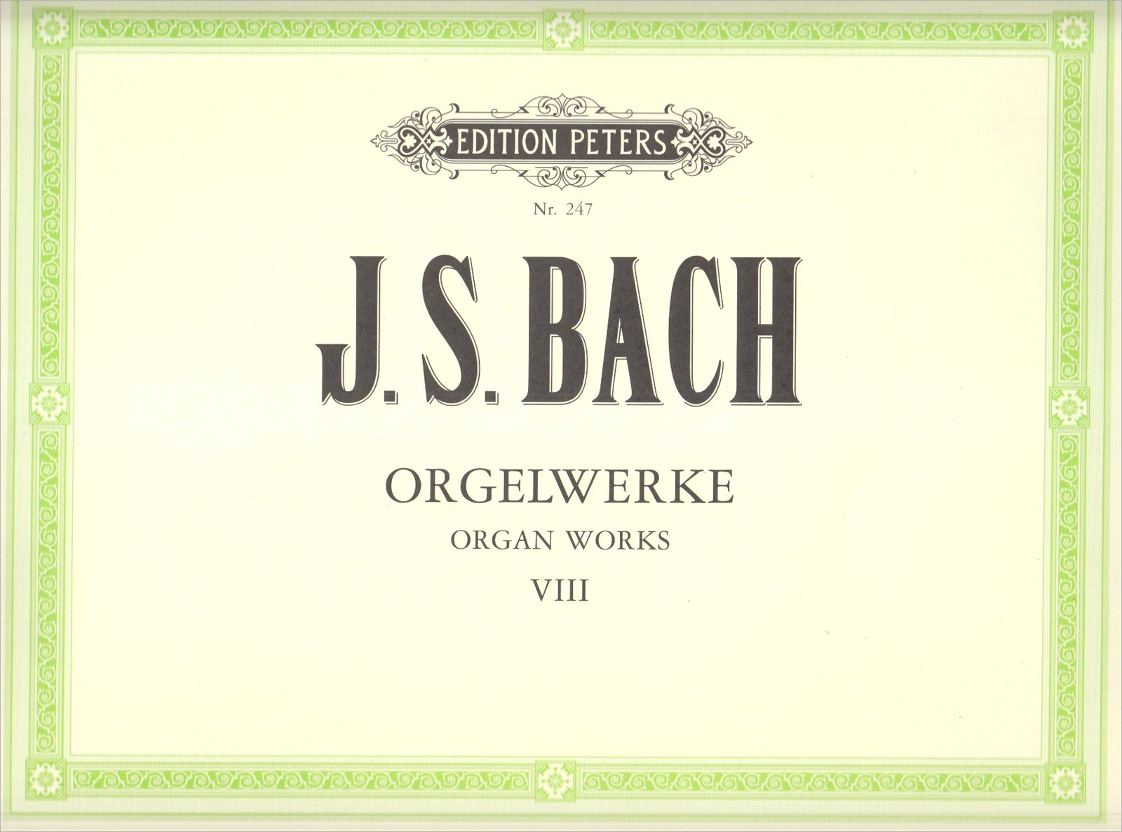 `Bach, Johann Sebasti` Complete Organ Works Vol 8 BOOK NUOVO